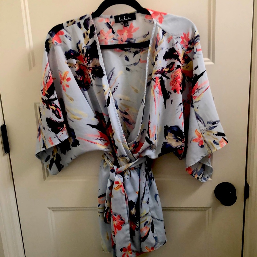 LULU’S Paraiso Light Blue Romper